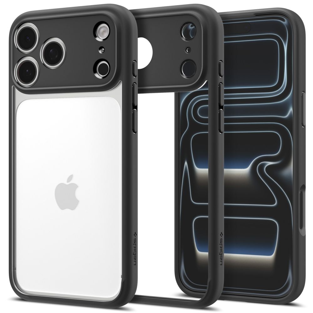 Spigen Ultra Hybrid-etui til iPhone 18 Pro Max / 17 Pro Max – Mat sort