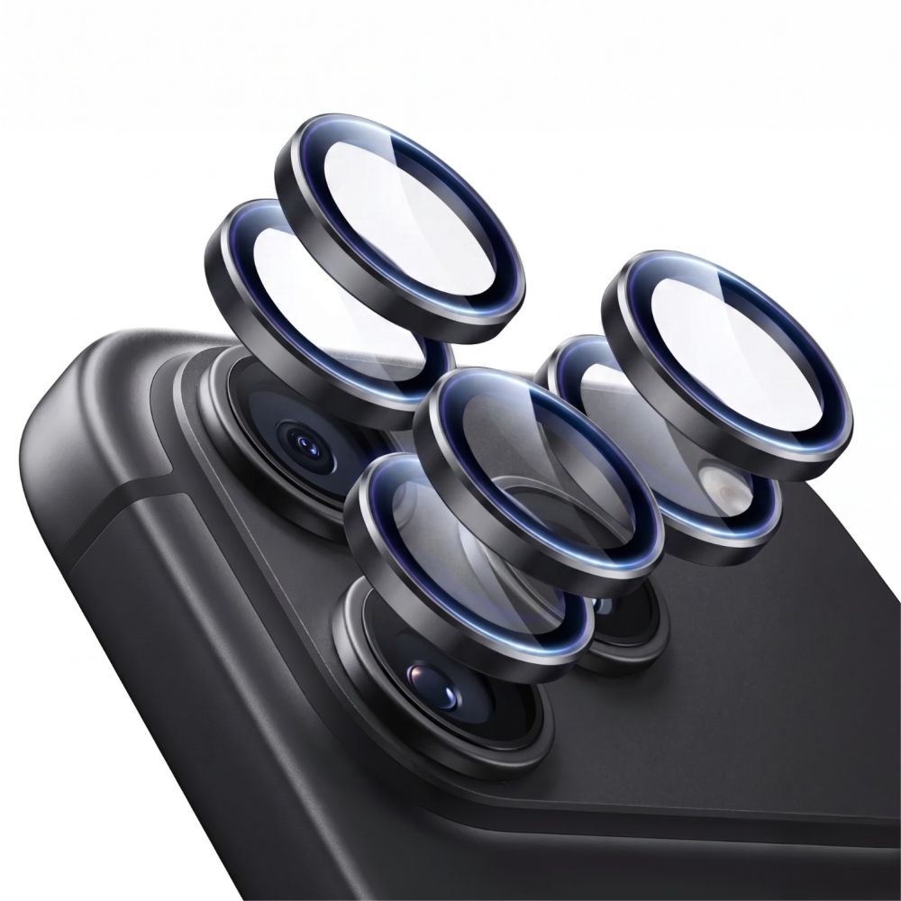 ESR Armorite kamerabeskyttelse, 2-pak med hærdet glas til iPhone 18 Pro / 18 Pro Max – Sort