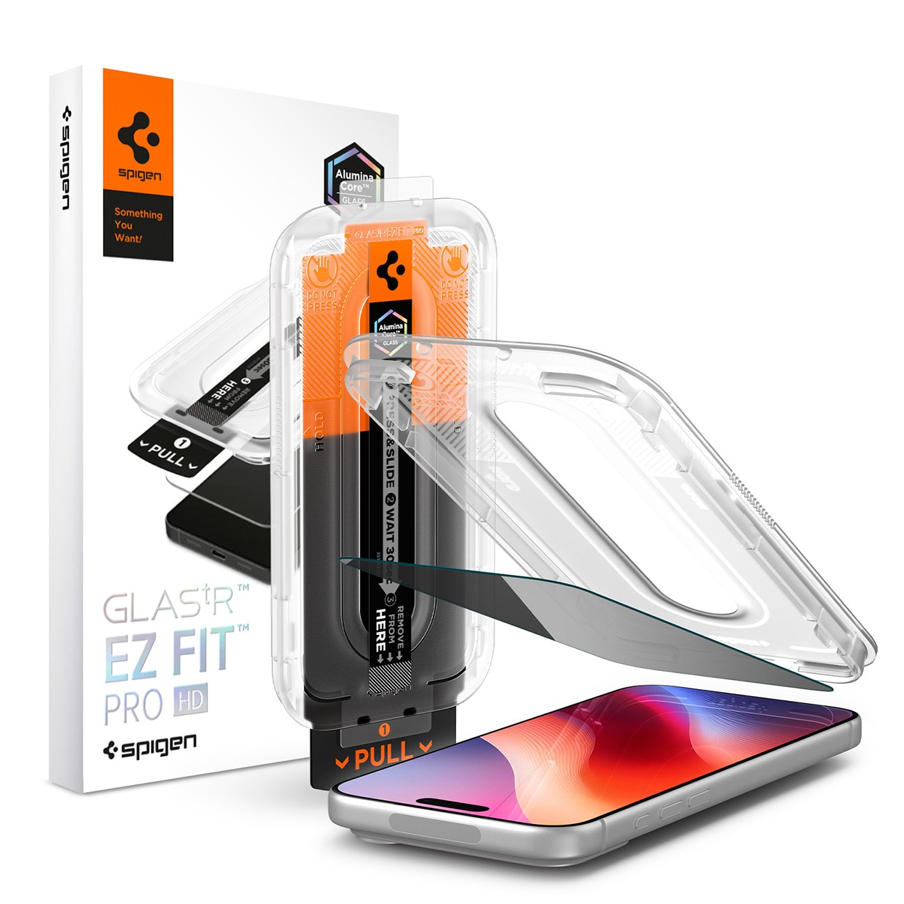 Spigen Glas.tR EZ Fit Pro HD AC privatlivsbeskyttende hærdet glas til iPhone 18 Pro