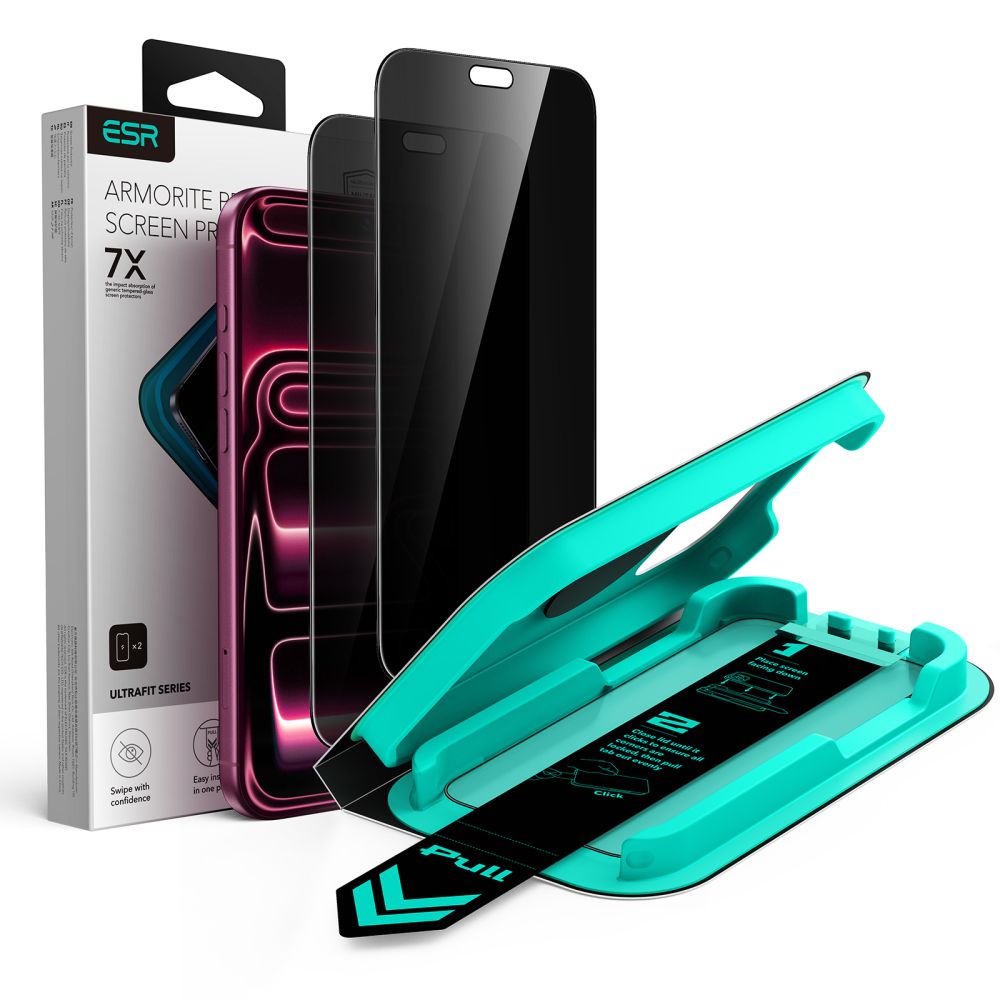 ESR UltraFit Armorite Privacy – 2-pak med hærdet glas til iPhone 18 Pro Max