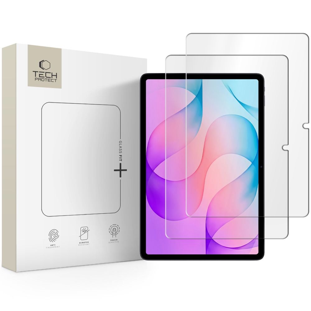 Tech-Protect Glass Fit+ 2-pak hærdet glas til Samsung Galaxy Tab S12+ 12,4"