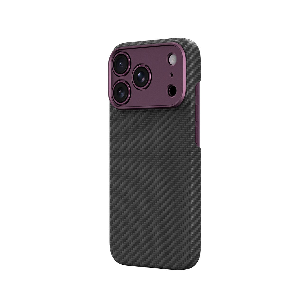 AmazingThing Titan Max-objektivetui til iPhone 18 Pro i aramidfiber m/kameradæksel, MagSafe – Lilla