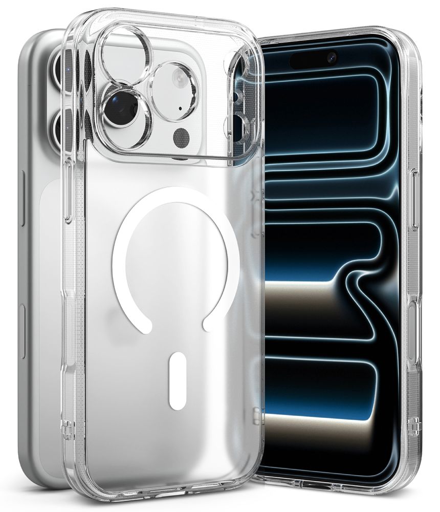 Ringke Fusion magnetisk MagSafe-etui til iPhone 18 Pro / 17 Pro – gennemsigtig, mat