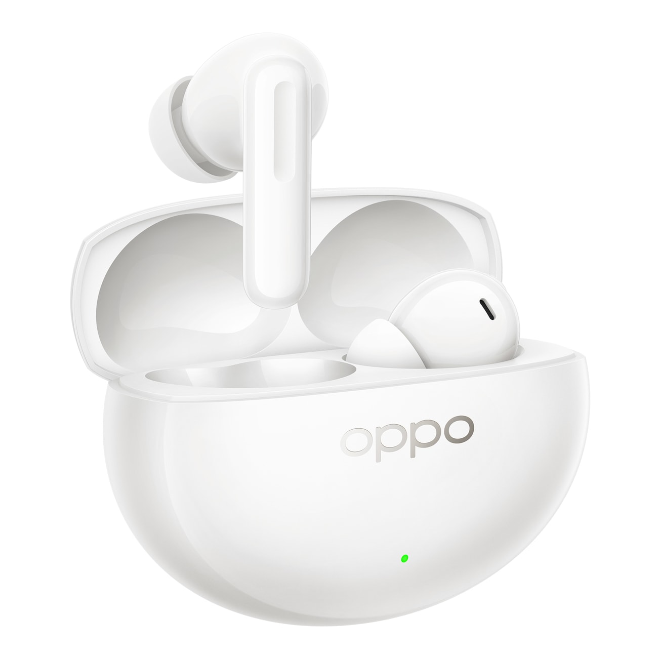 Oppo Enco Air5 Pro trådløse in-ear-hovedtelefoner m. Hi-Res Audio, ANC og AI-oversættelse – hvid