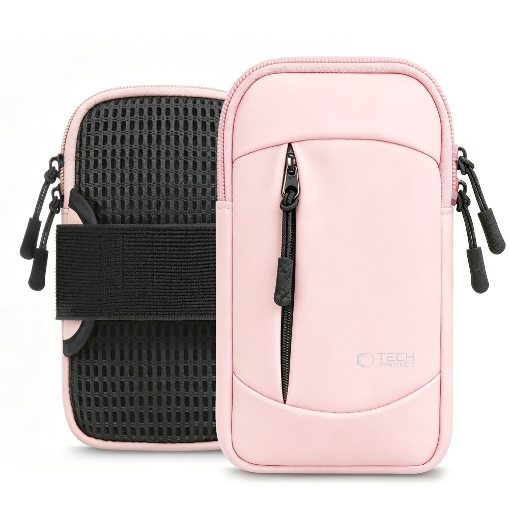 Tech-Protect M6 Universal Sport-armbånd – lyserødt