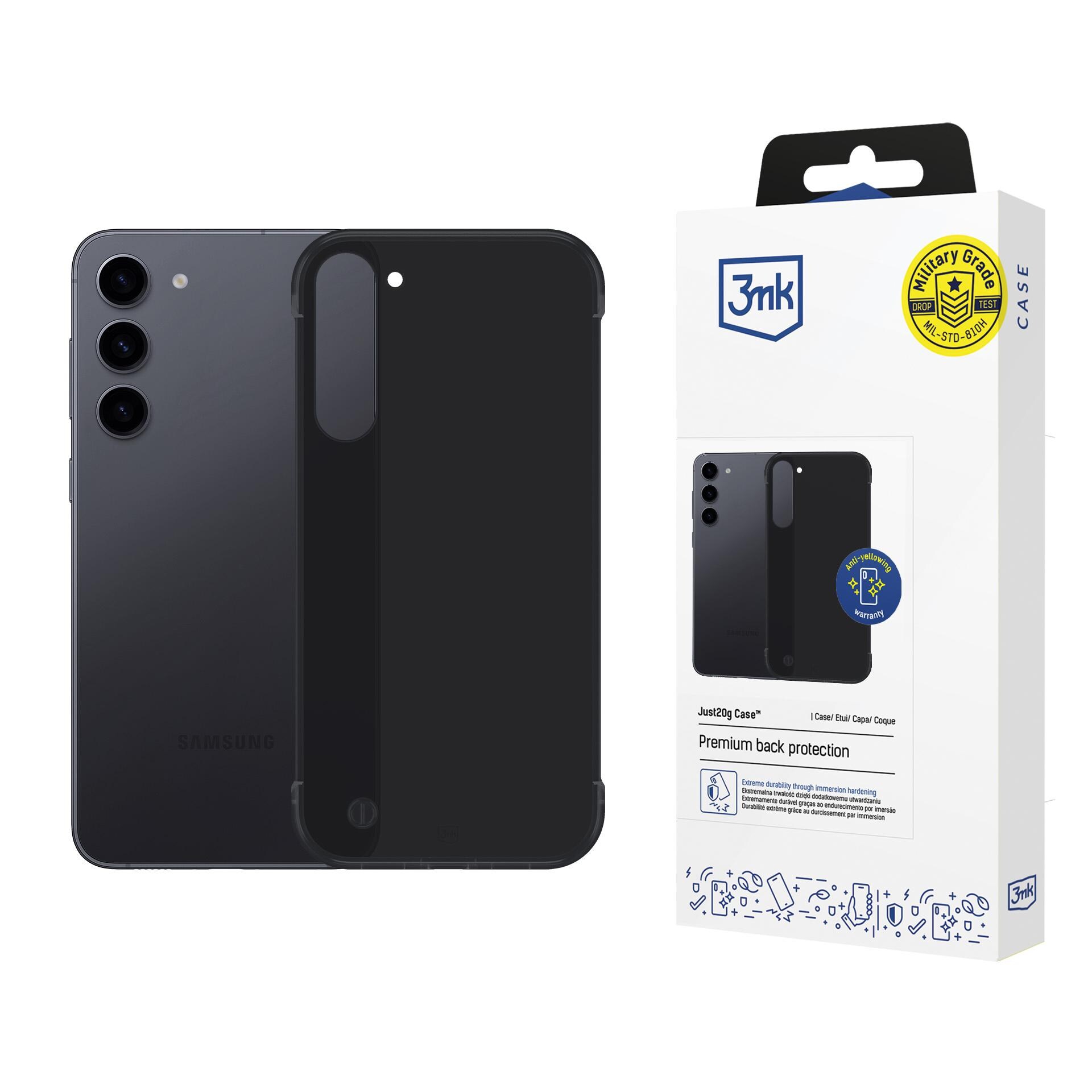 3mk Just20g mat etui til Samsung Galaxy S23+ – mat sort