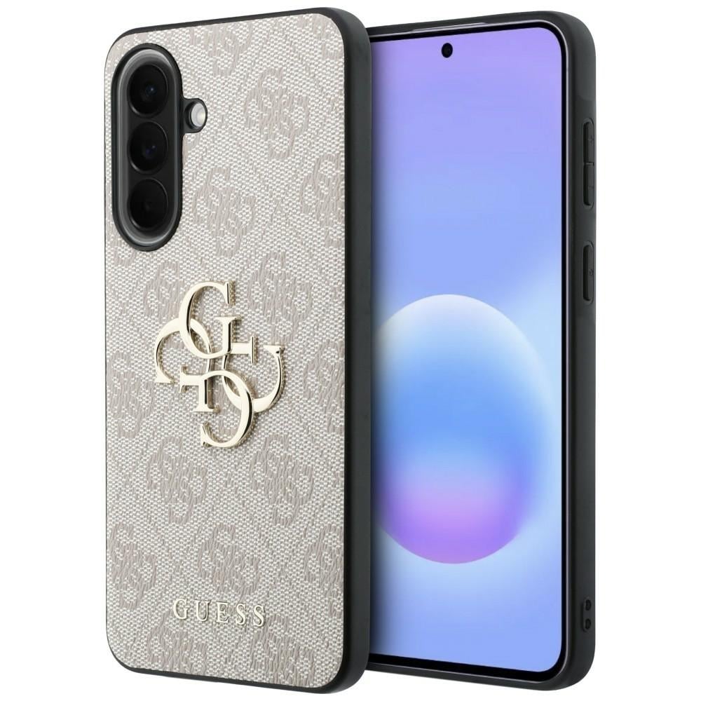 Guess læderetui med 4G-metal-logo til Samsung Galaxy A57 5G – lyserød