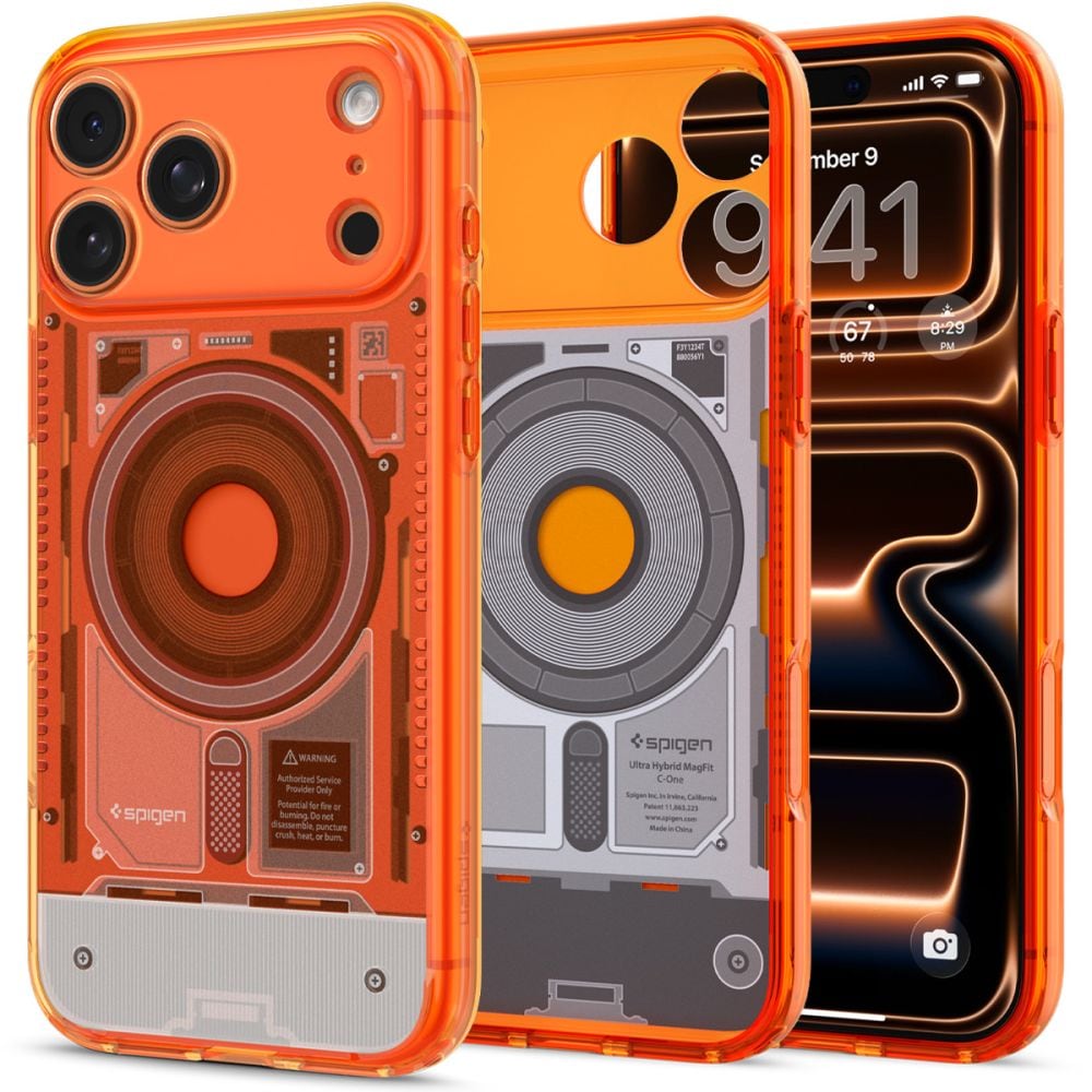 Spigen Ultra Hybrid MagSafe-etui til iPhone 18 Pro / 17 Pro – Orange