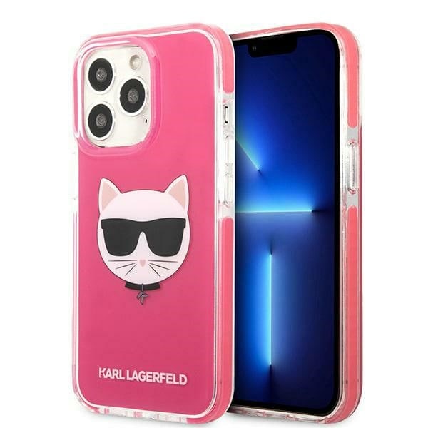 Karl Lagerfeld Choupette-etui til iPhone 13 Pro Max – fuchsia