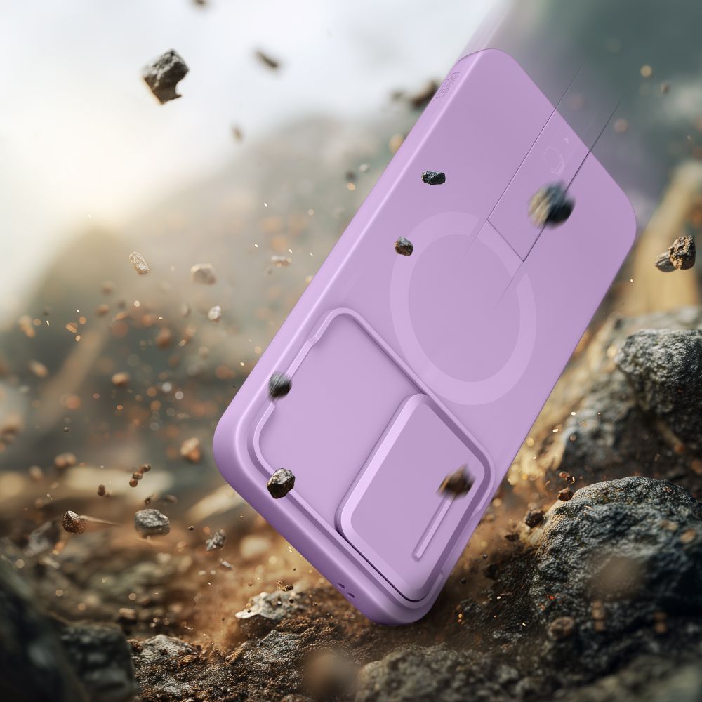 Tech-Protect Kevlar Aura MagSafe-etui til Samsung Galaxy A57 – Lilla