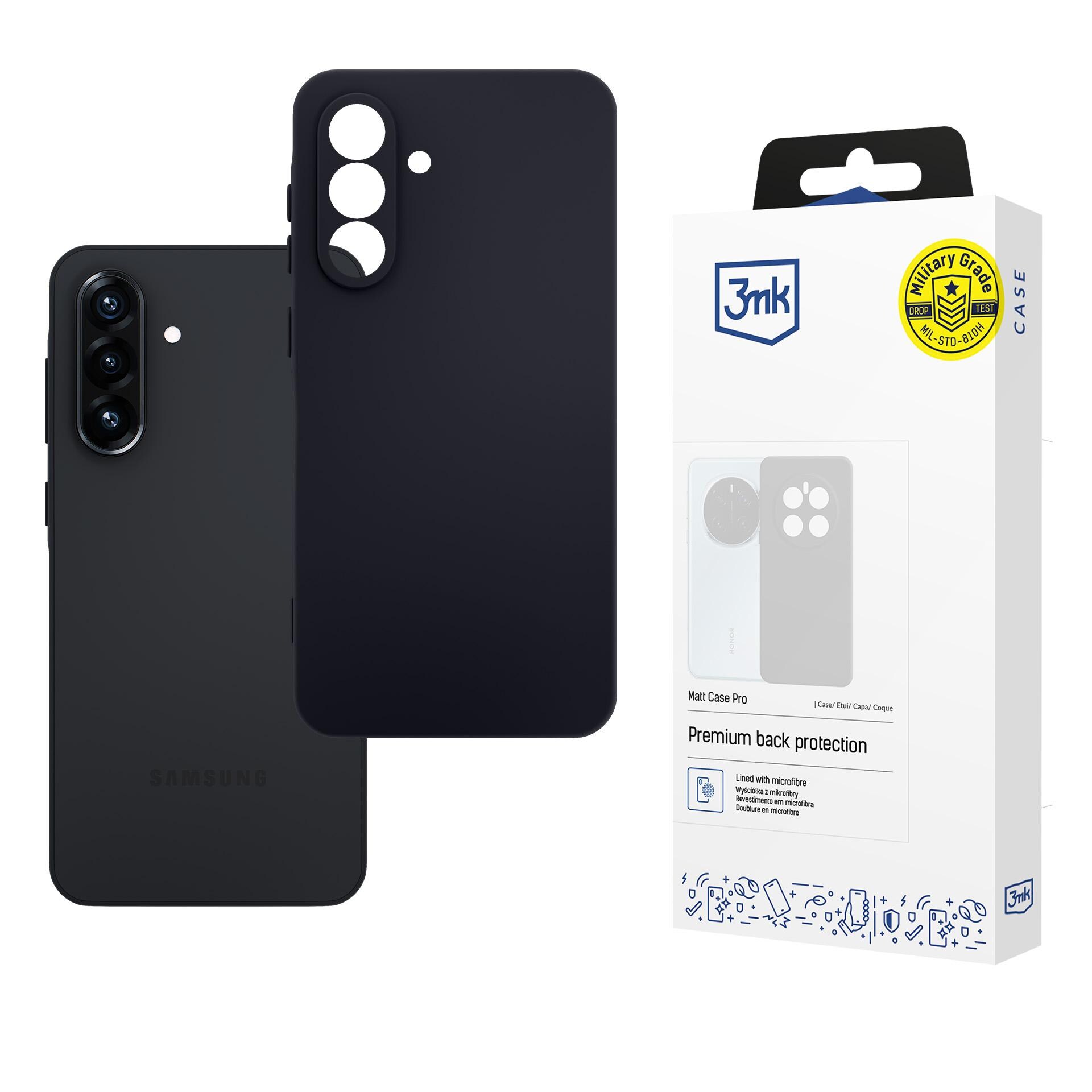 3mk Matt Case Pro til Samsung Galaxy A36 – mat sort