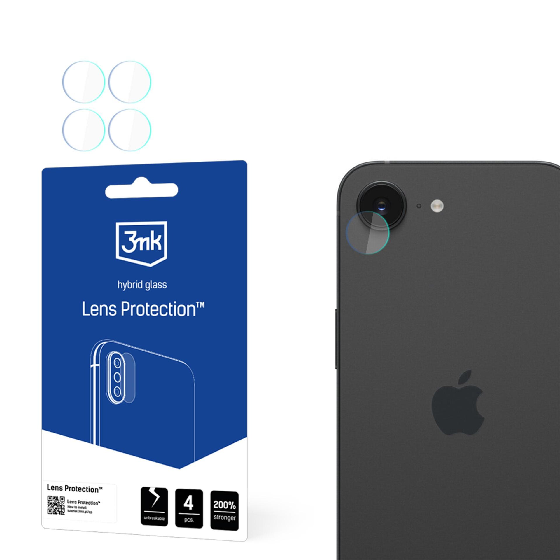3mk Hybridglas til beskyttelse af kameralinsen på Apple iPhone 16E