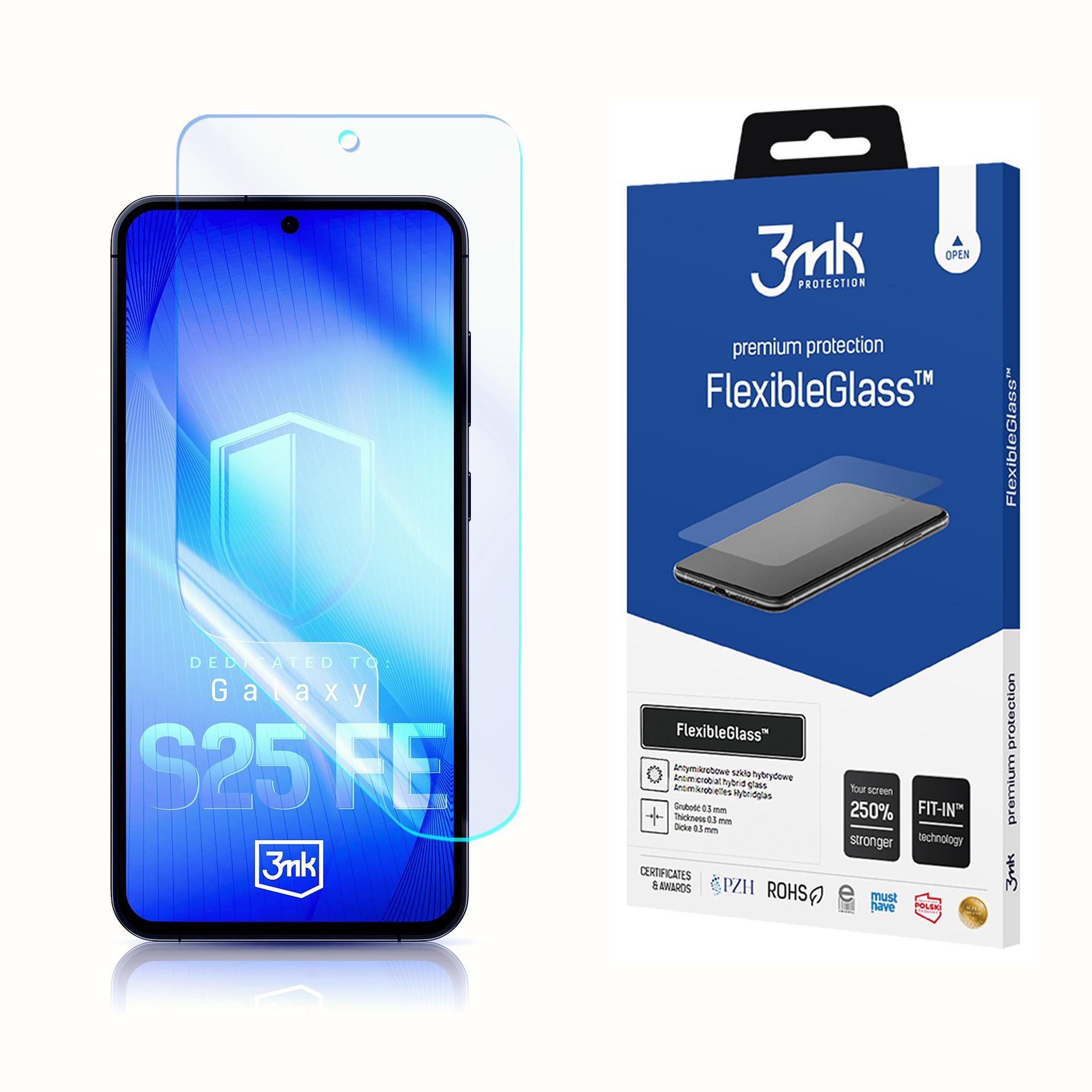3mk FlexibleGlass Hybrid-glas til Samsung Galaxy S25 FE