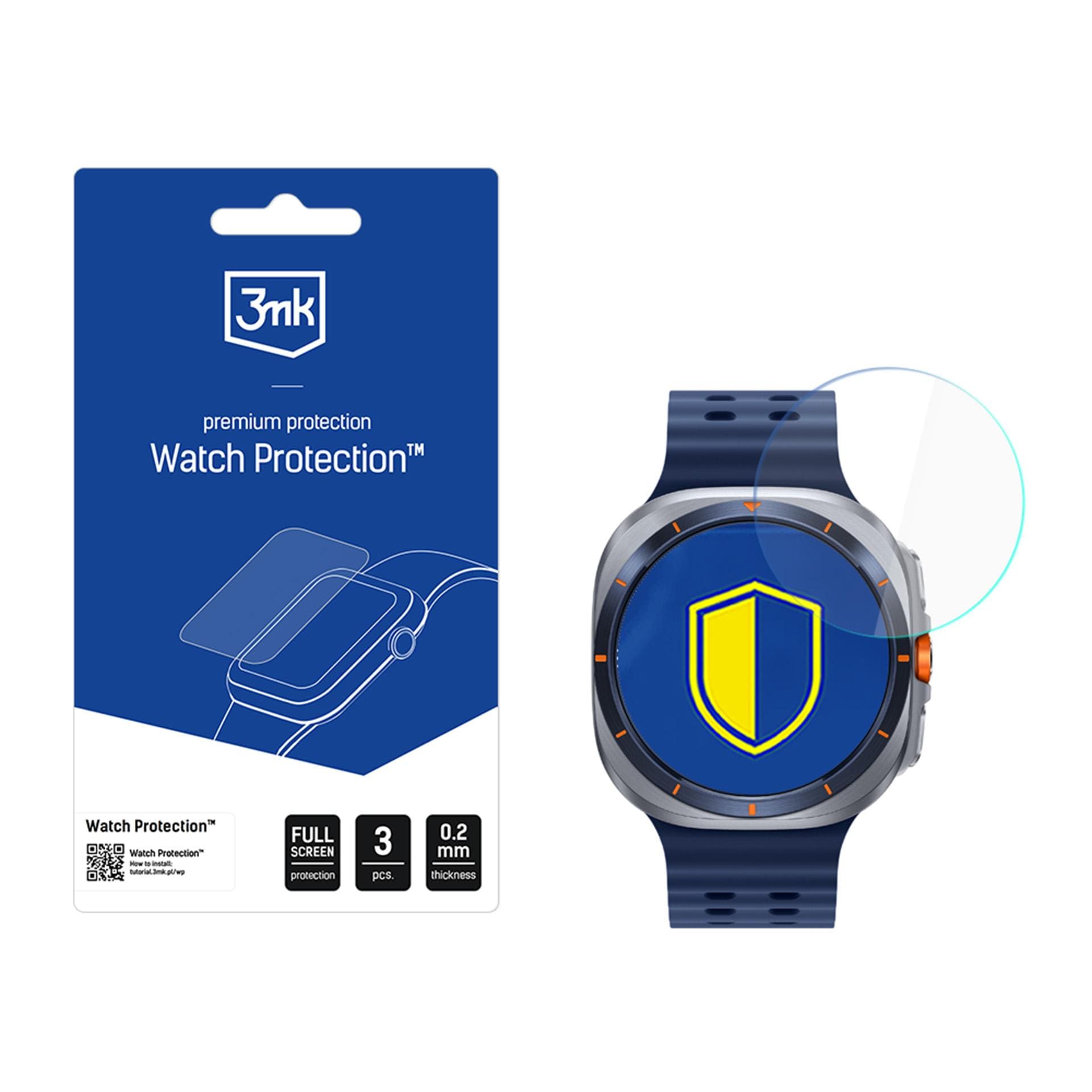 3mk Watch Protection FlexibleGlass hybridglas til Samsung Galaxy Watch Ultra 2025