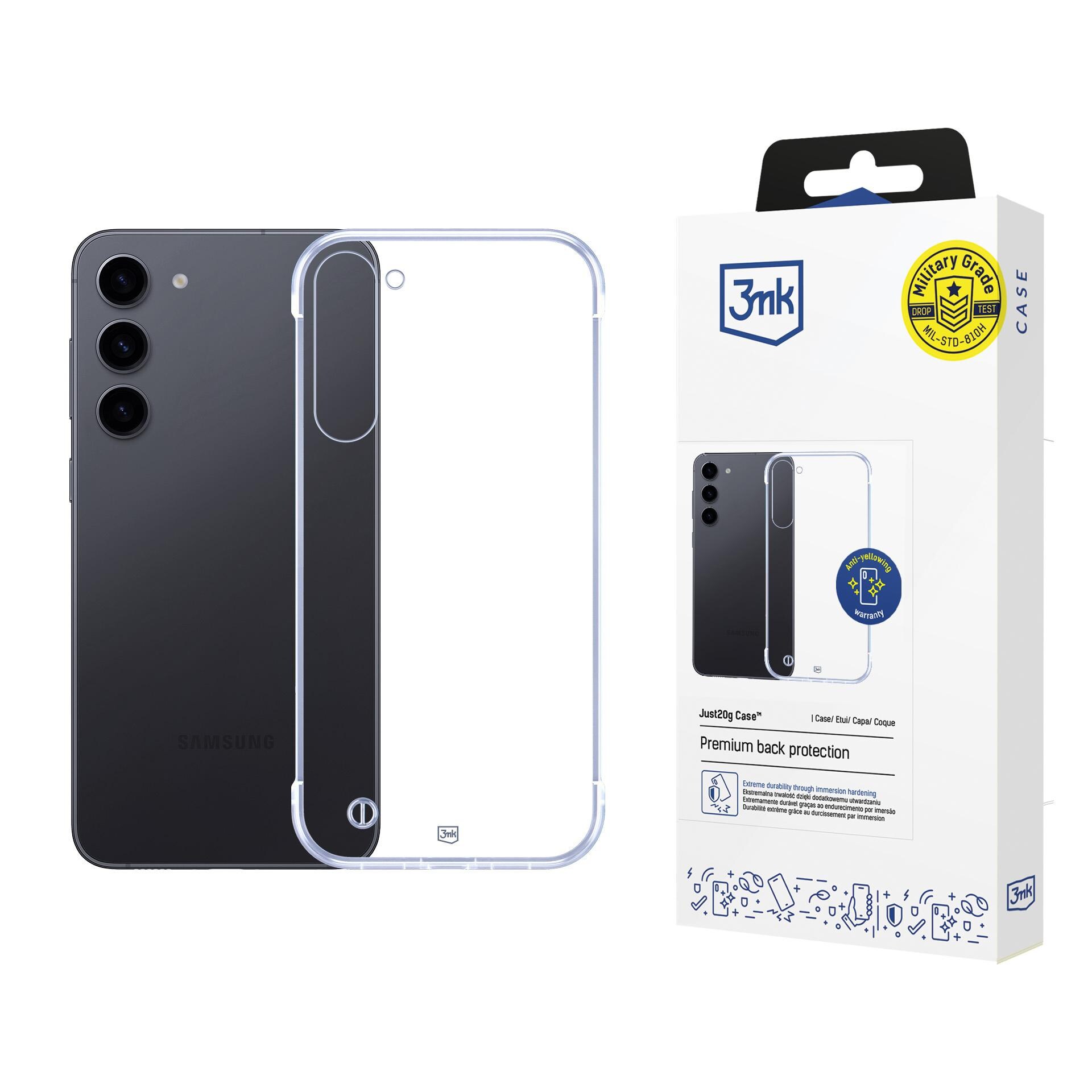 3mk Just20g gennemsigtigt cover til Samsung Galaxy S23+ – gennemsigtigt
