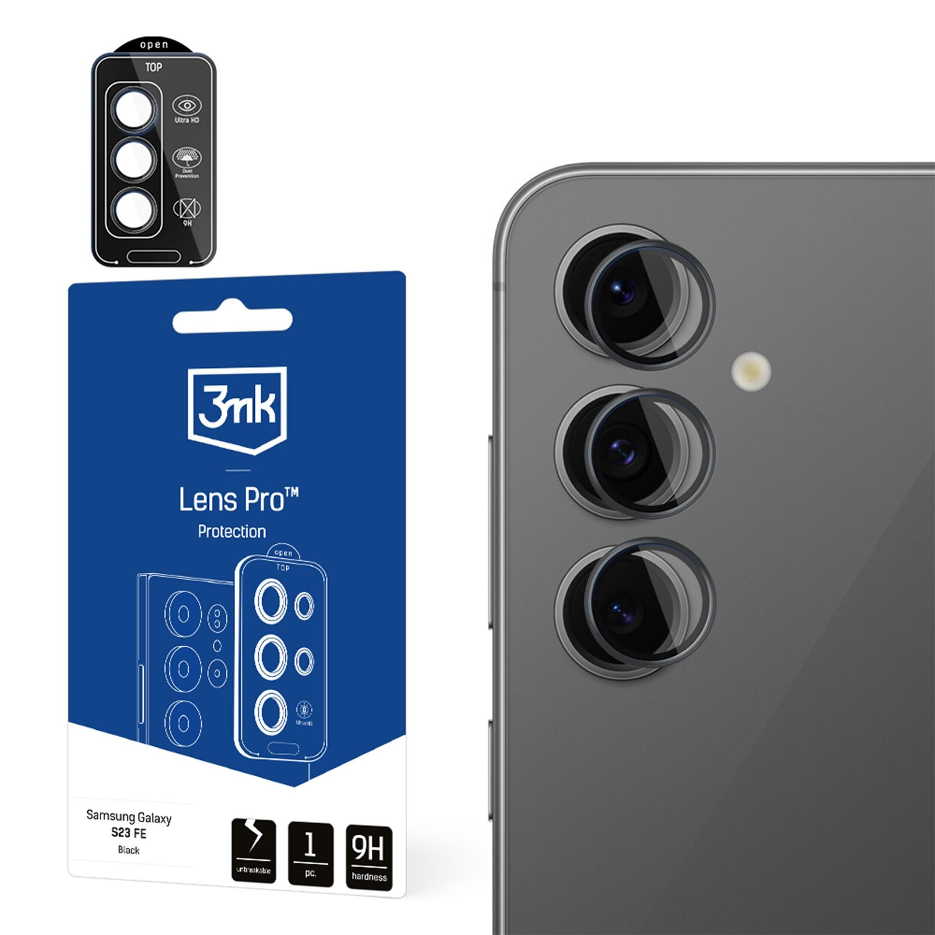 3mk Lens Protection Pro hærdet glas til Samsung Galaxy S24 FE – Sort