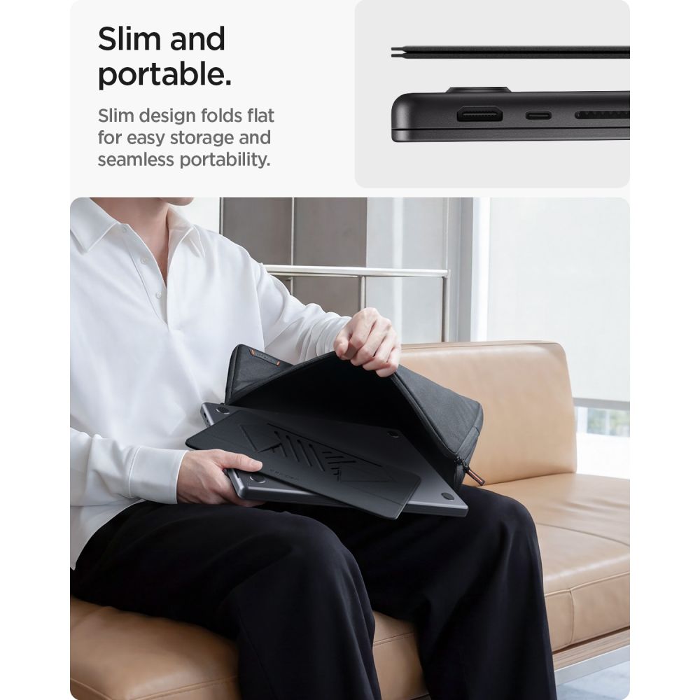 Spigen SlimFold LD201-S6 bærbar-stativ – grå