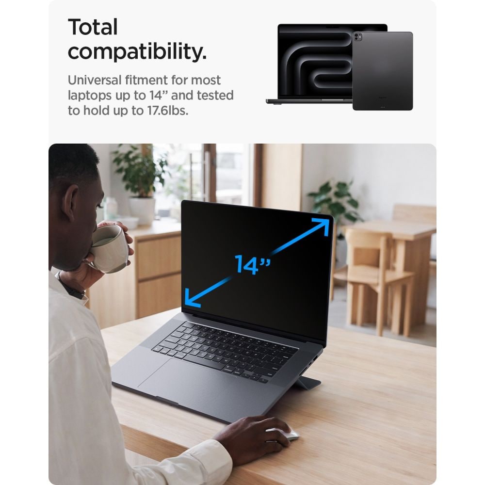 Spigen SlimFold LD201-S6 bærbar-stativ – grå