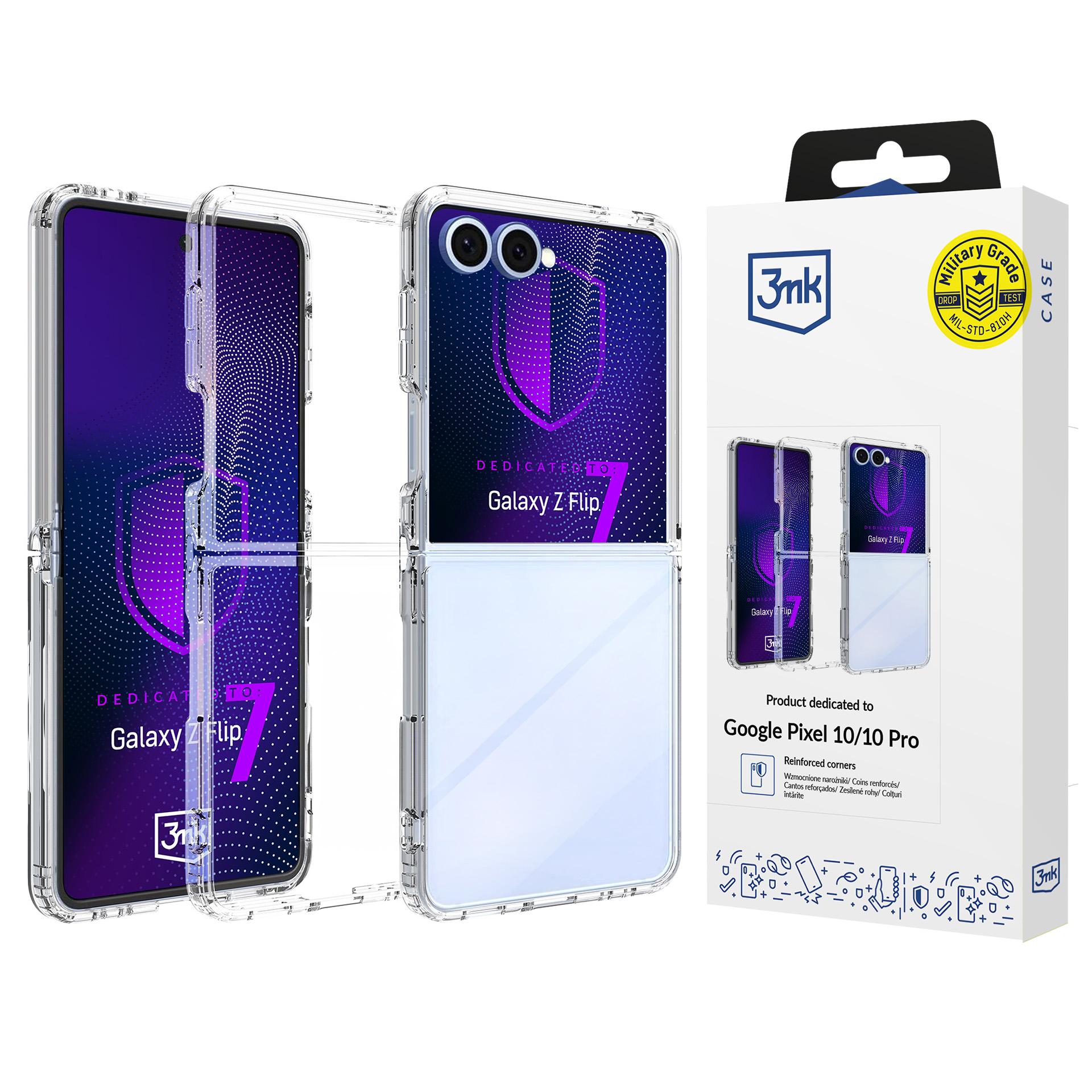 3mk Armor-etui til Samsung Galaxy Z Flip 7 – gennemsigtigt