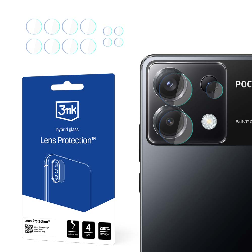3mk Lens Protection™ hybridkamera-glas til Xiaomi Poco X6 5G
