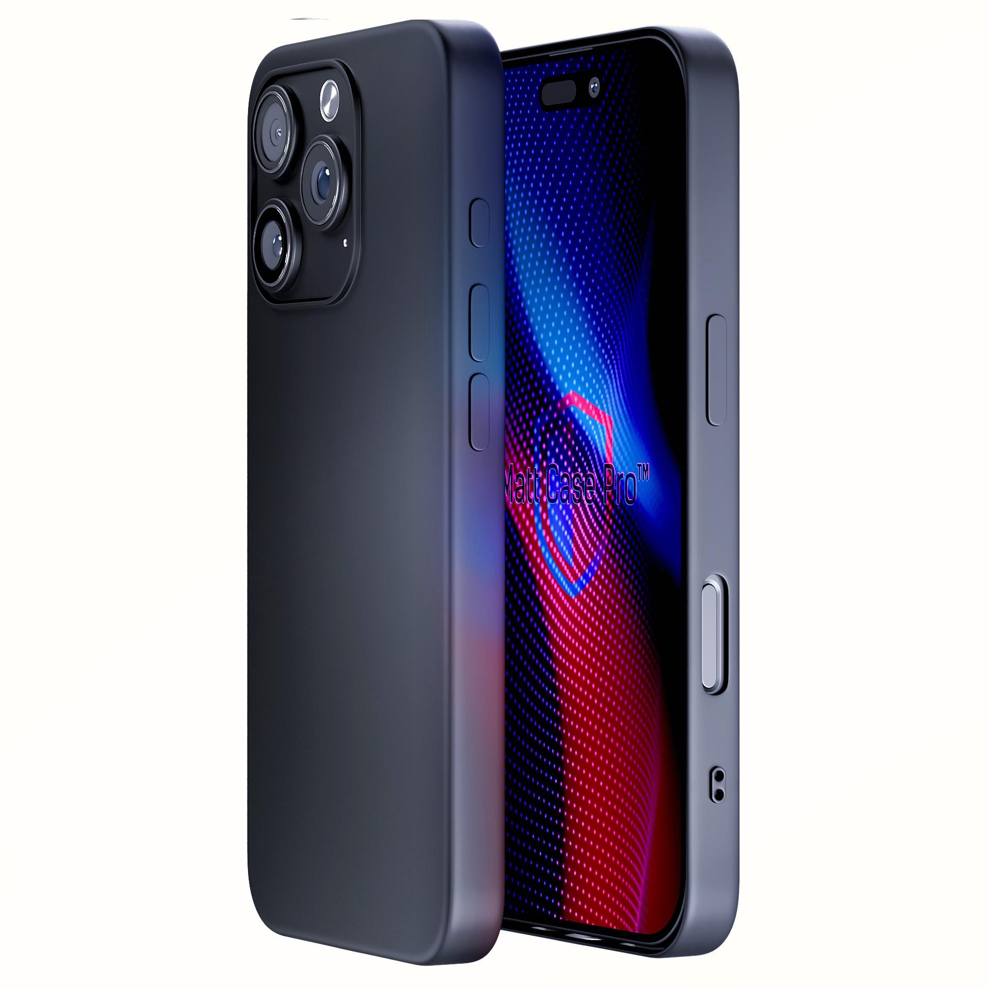 3mk Matt Case Pro til Apple iPhone 16 Pro – mat sort