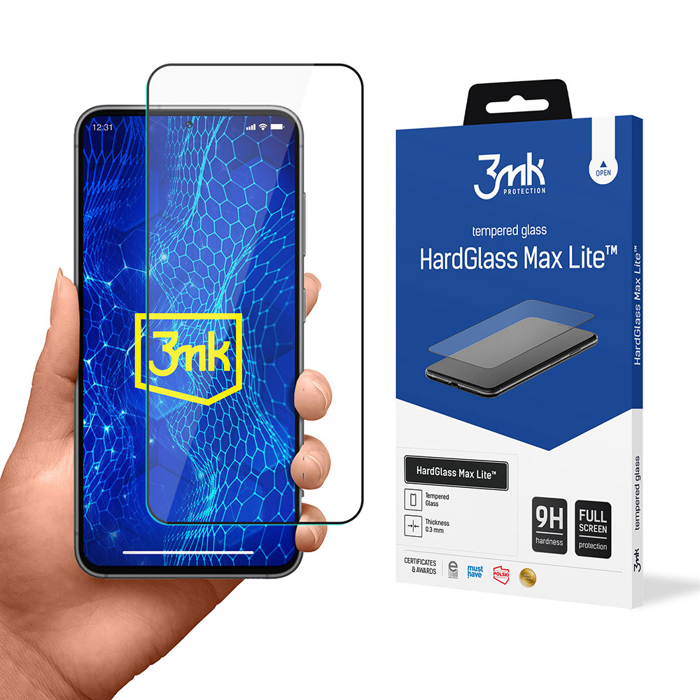 9H 3mk HardGlass Max Lite™-glas til Samsung Galaxy S24+