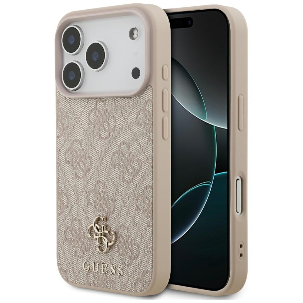 Guess 4G Small Classic Logo MagSafe-etui til iPhone 18 Pro / 17 Pro – lyserød