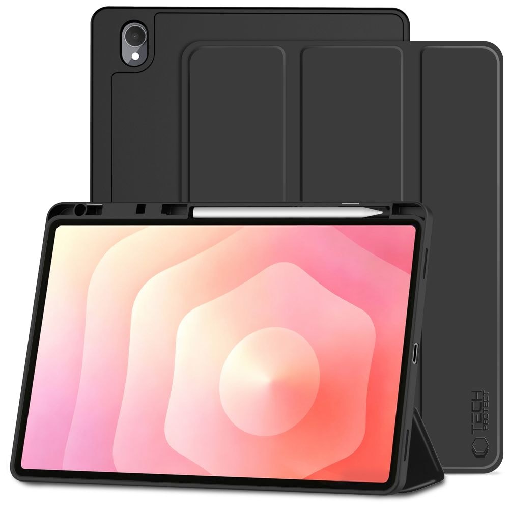 Tech-Protect SmartCase-pen til Samsung Galaxy Tab S12+ 12,4" X840 / X846B – Sort