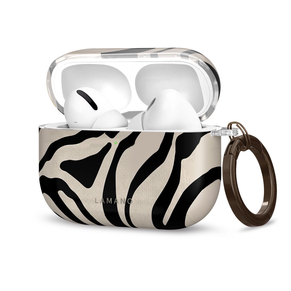 Tech-Protect Lamano-etui til AirPods Pro 3 – sort og beige