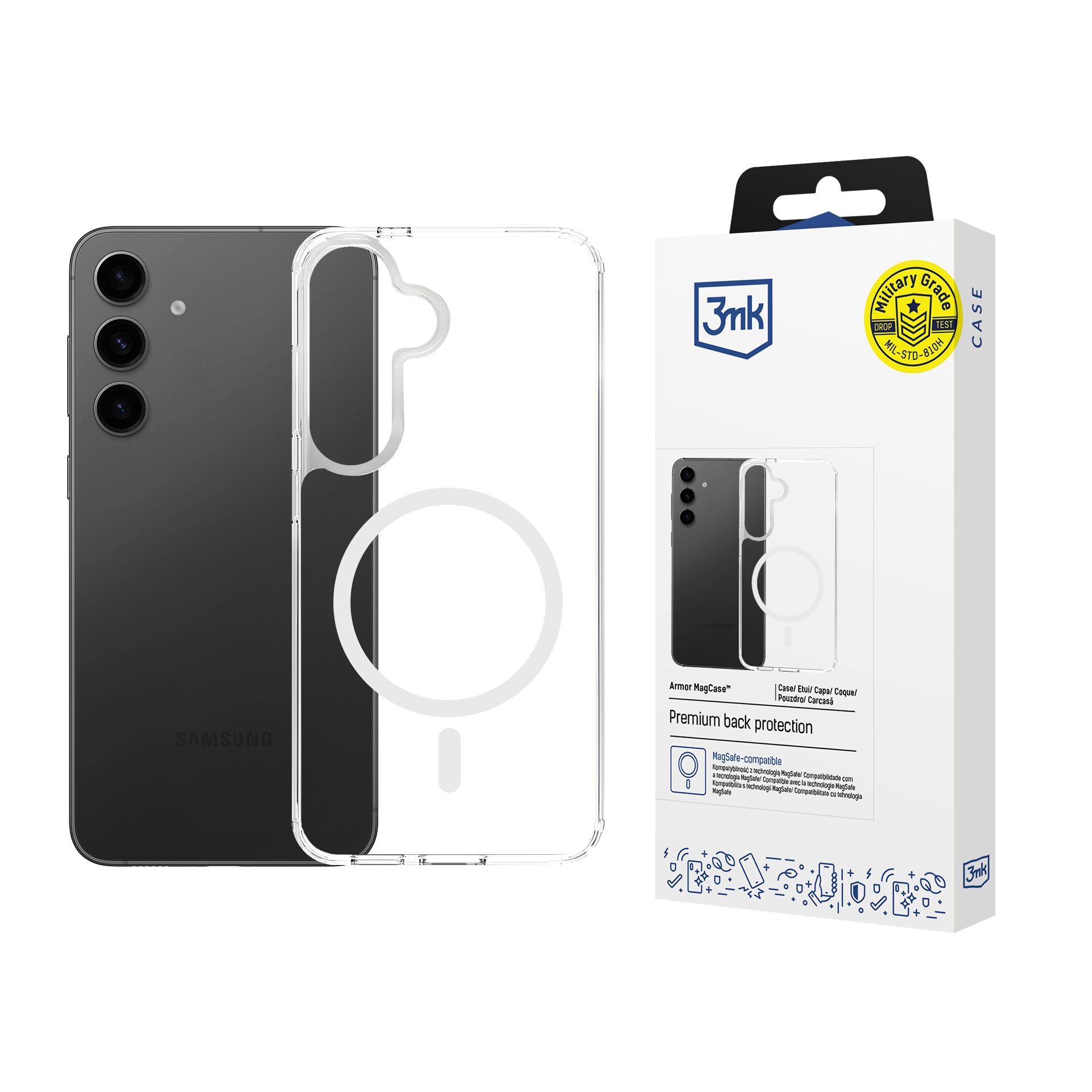 3mk Armor MagCase til Samsung Galaxy S24 / S25 – Gennemsigtig