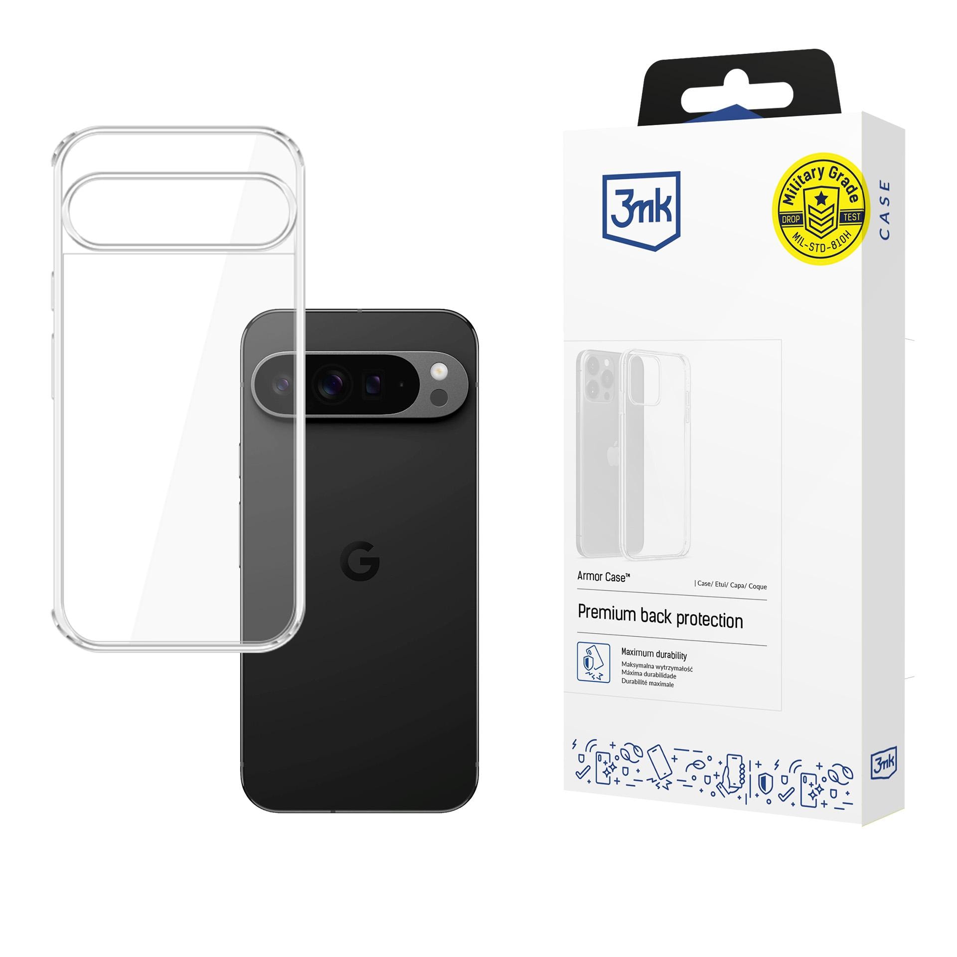 3mk Armor-etui til Google Pixel 10 Pro XL – gennemsigtigt