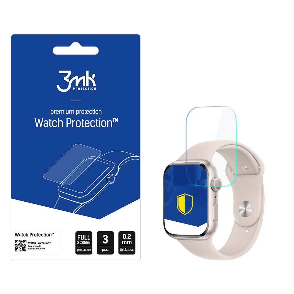 3mk Watch Protection™ v. ARC+ beskyttelsesfilm til Apple Watch 8/9 45 mm