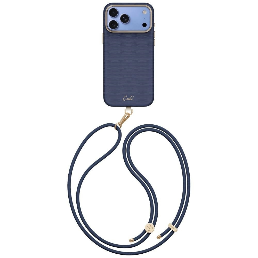 Uniq Coehl Mirelle magnetisk opladningsetui til iPhone 18 Pro Max / 17 Pro Max – Blå