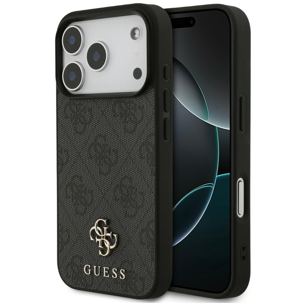 Guess 4G Small Classic Logo MagSafe-etui til iPhone 18 Pro / 17 Pro – Sort