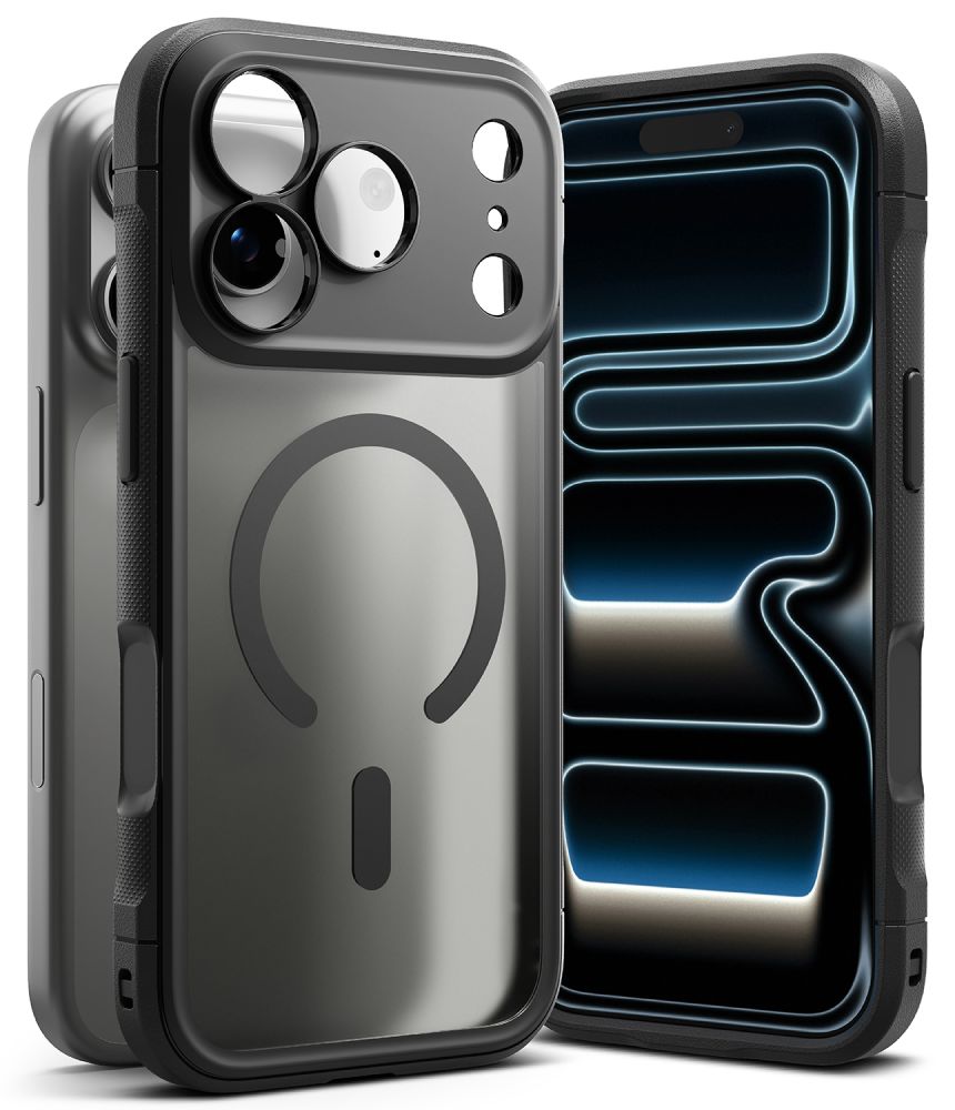 Ringke Fusion Bold magnetisk MagSafe-etui til iPhone 18 Pro / 17 Pro – mat sort