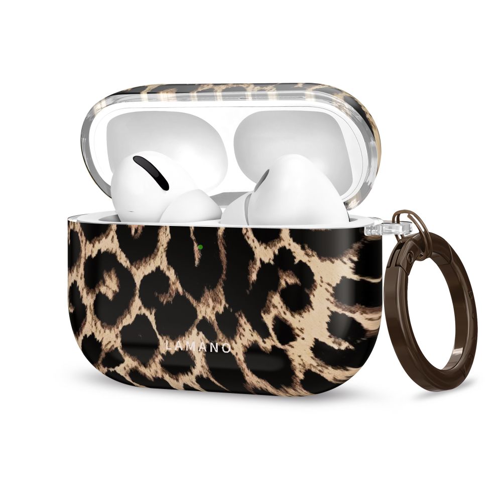 Tech-Protect Lamano-etui til AirPods Pro 3 – sort og brun