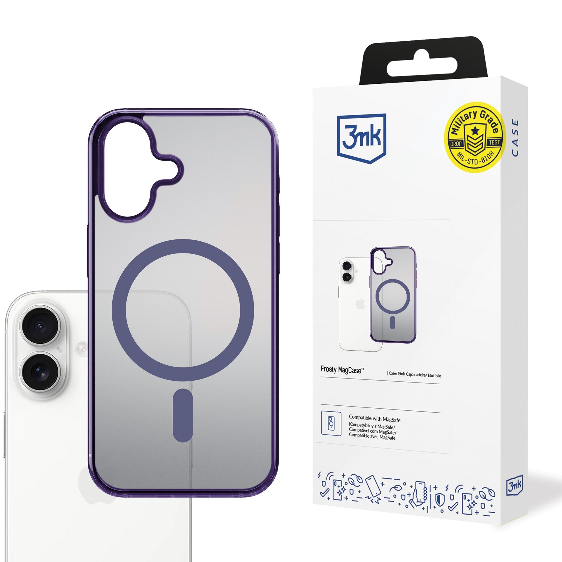 3mk Frosty MagCase til iPhone 17 – lilla