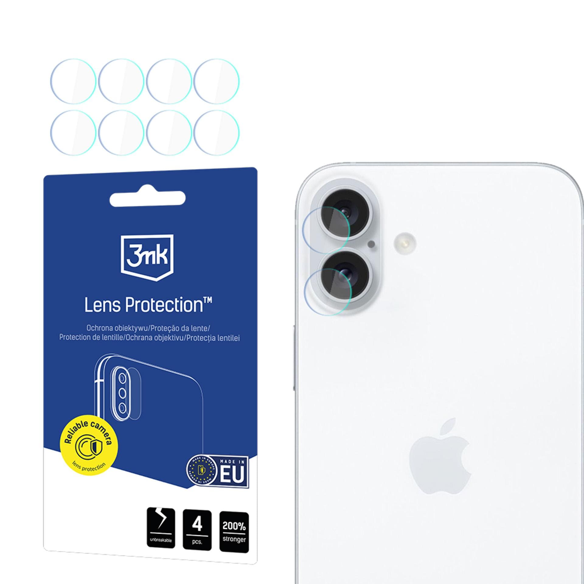3mk Objektivbeskyttelse – kameraobjektivglas til Apple iPhone 17