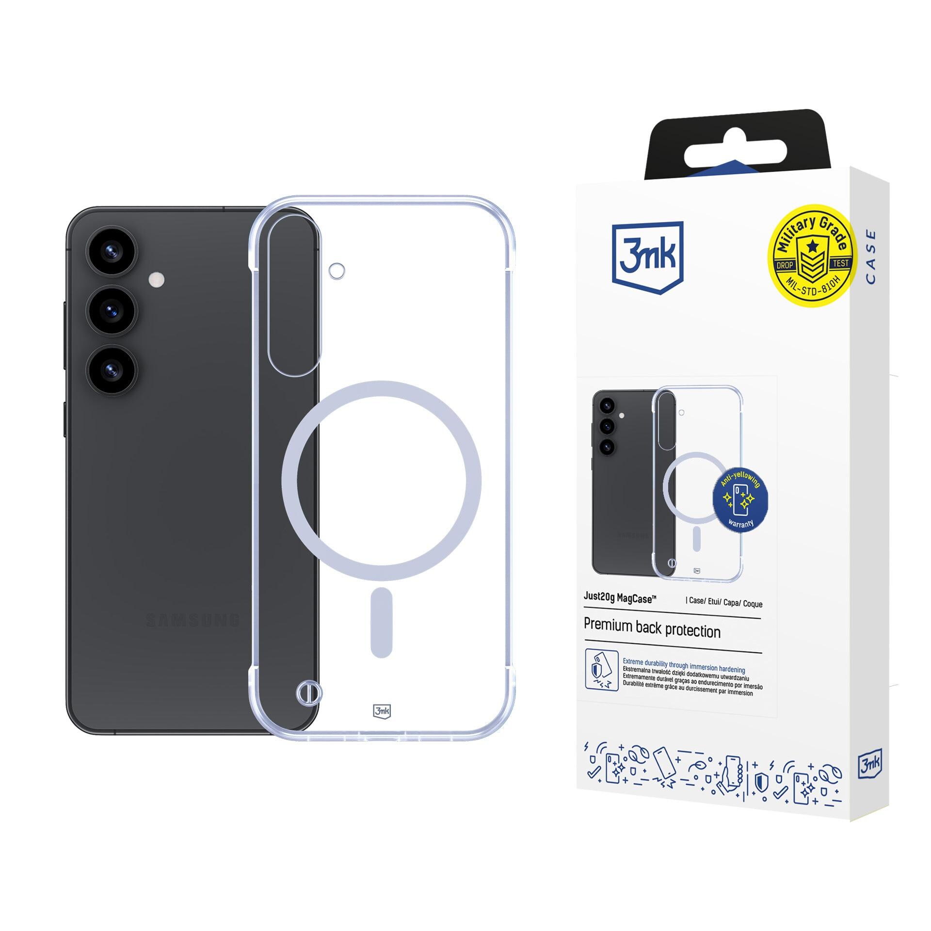 3mk Just20g MagCase til Samsung Galaxy S25+ – gennemsigtig