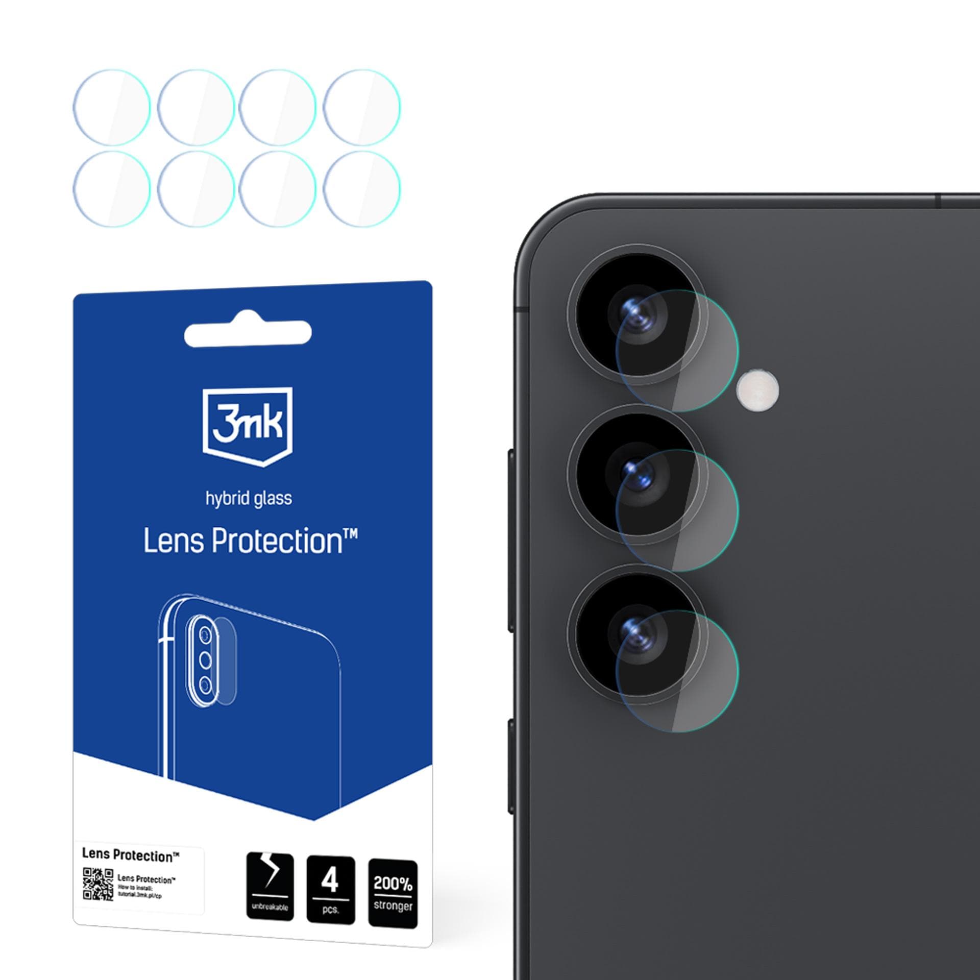 3mk linsebeskyttelse – hybridglas til kameralinsen på Samsung Galaxy S25