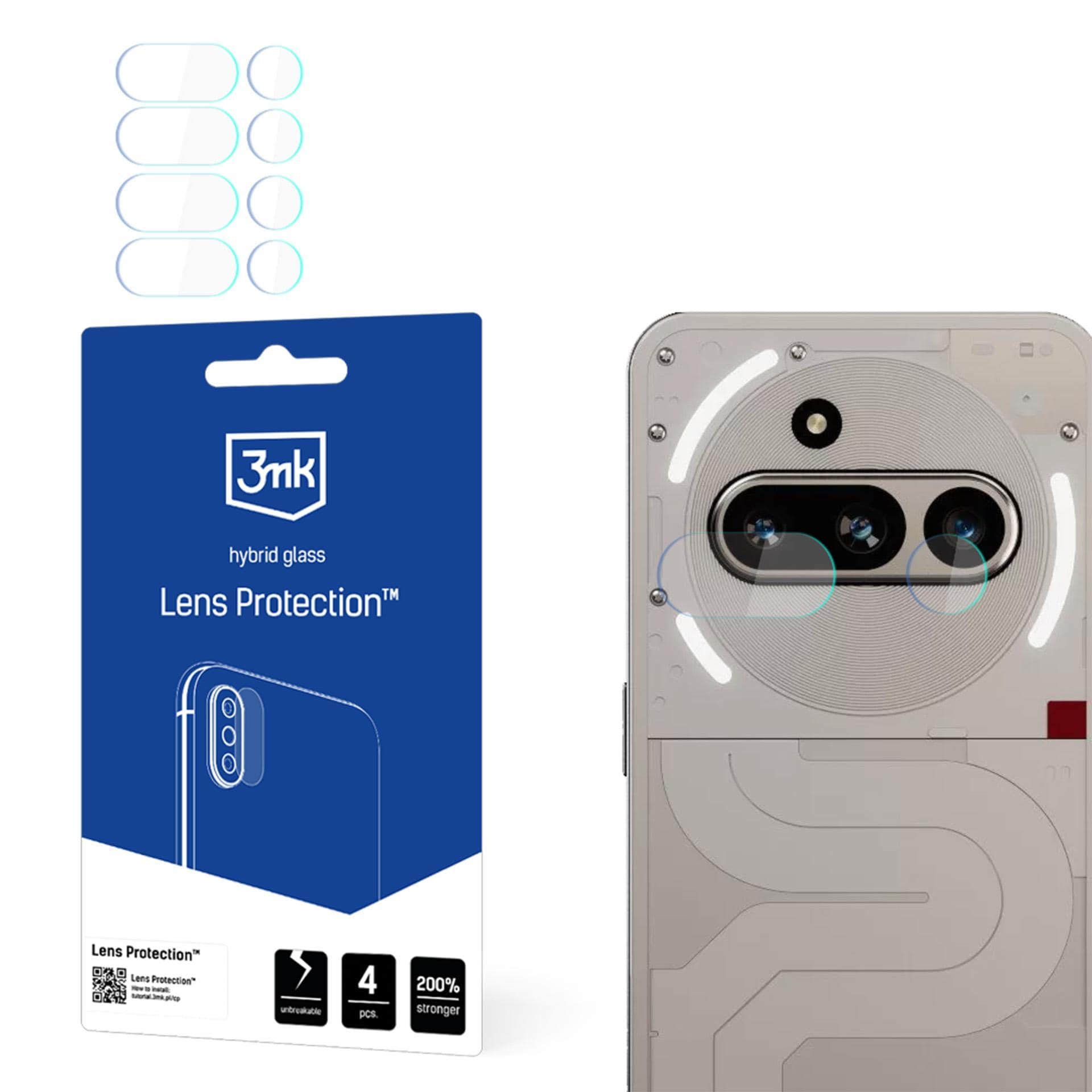 3mk-linsebeskyttelse til Nothing Phone (3a)