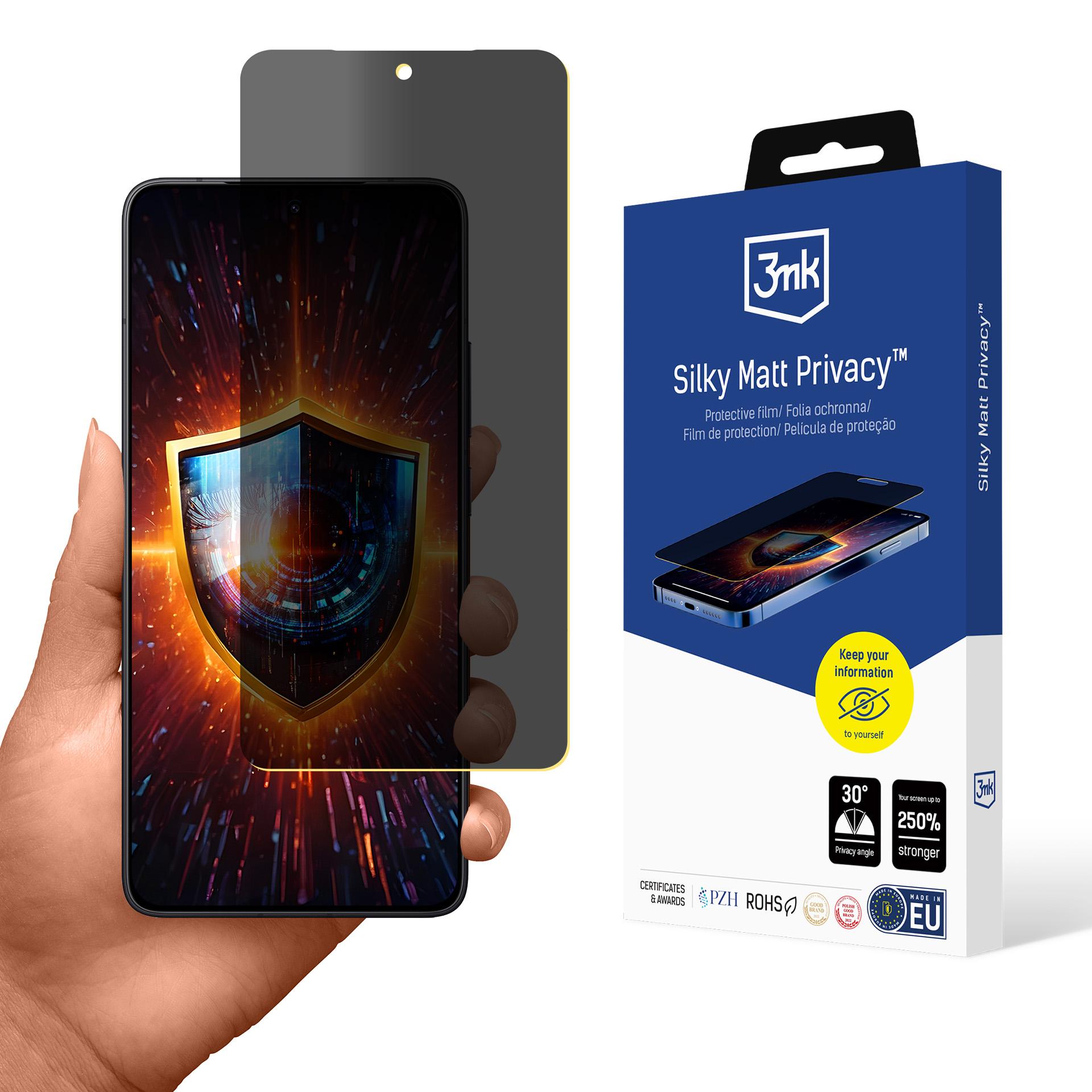 3mk Silky Matt privatlivsbeskyttende skærmbeskytter til Xiaomi Poco F7 Pro / Xiaomi Poco F7 Ultra