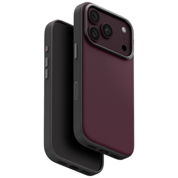 Uniq Lyden DS Magclick-opladningsetui til iPhone 18 Pro / 17 Pro – burgunder