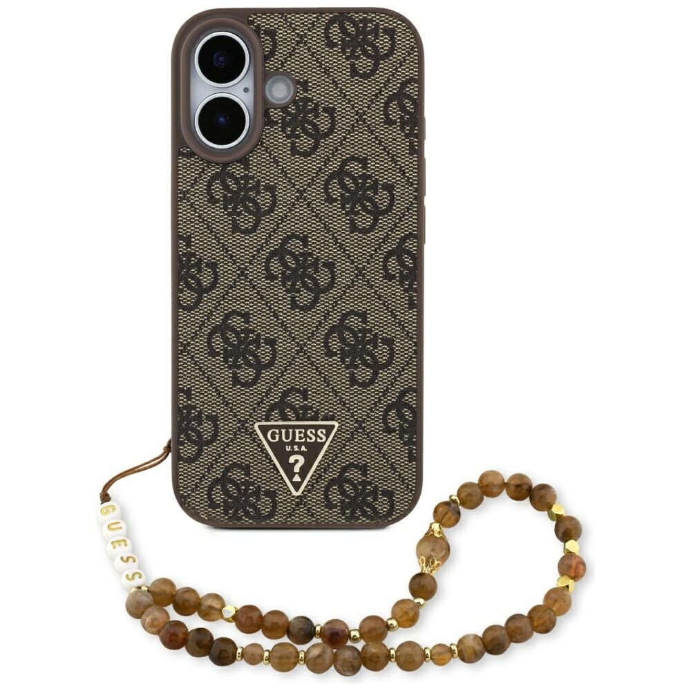 Guess 4G Strap Triangle Logo MagSafe-etui til iPhone 17 – brun