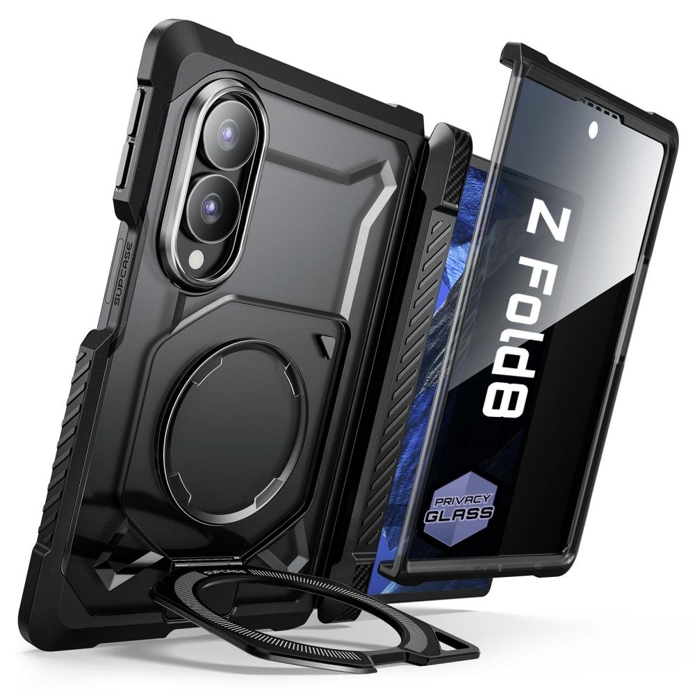 Supcase UB Grip Mag MagSafe Privacy-etui til Samsung Galaxy Z Fold 8 – Sort