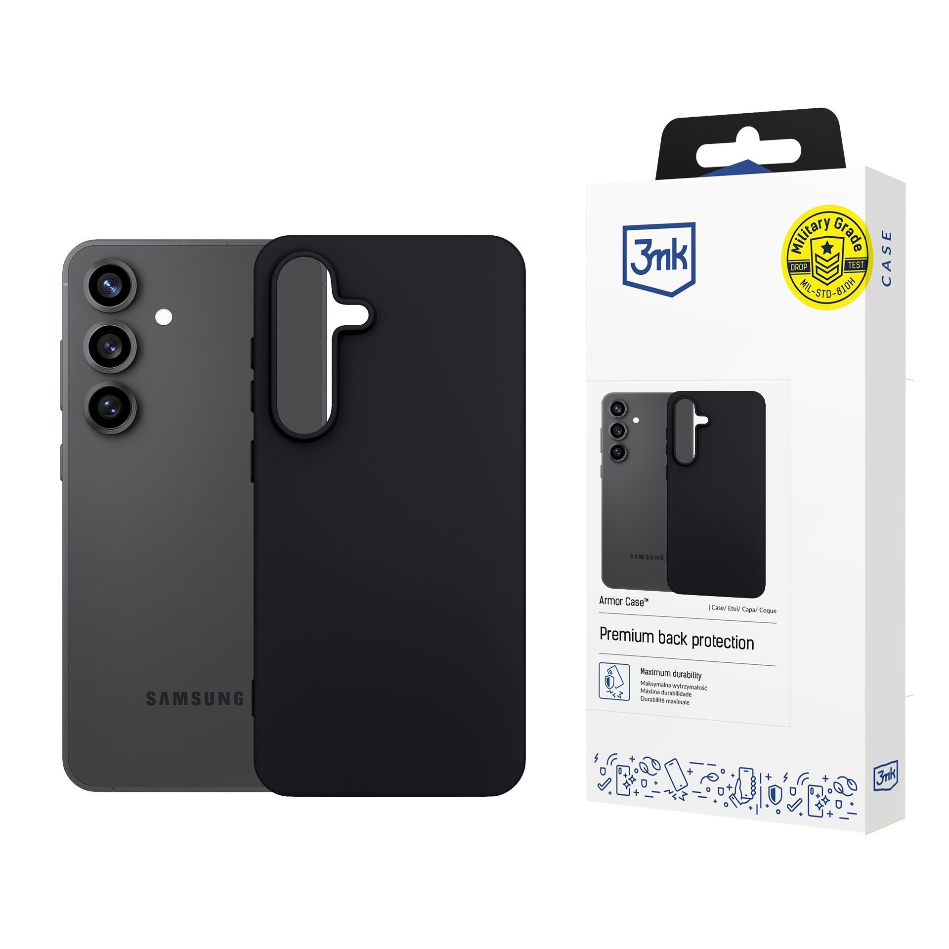 3mk Matt-etui til Samsung Galaxy S25 FE – mat sort