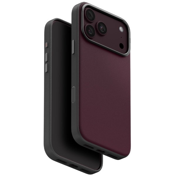 Uniq Lyden DS Magclick-opladningsetui til iPhone 18 Pro Max / 17 Pro Max – burgunder