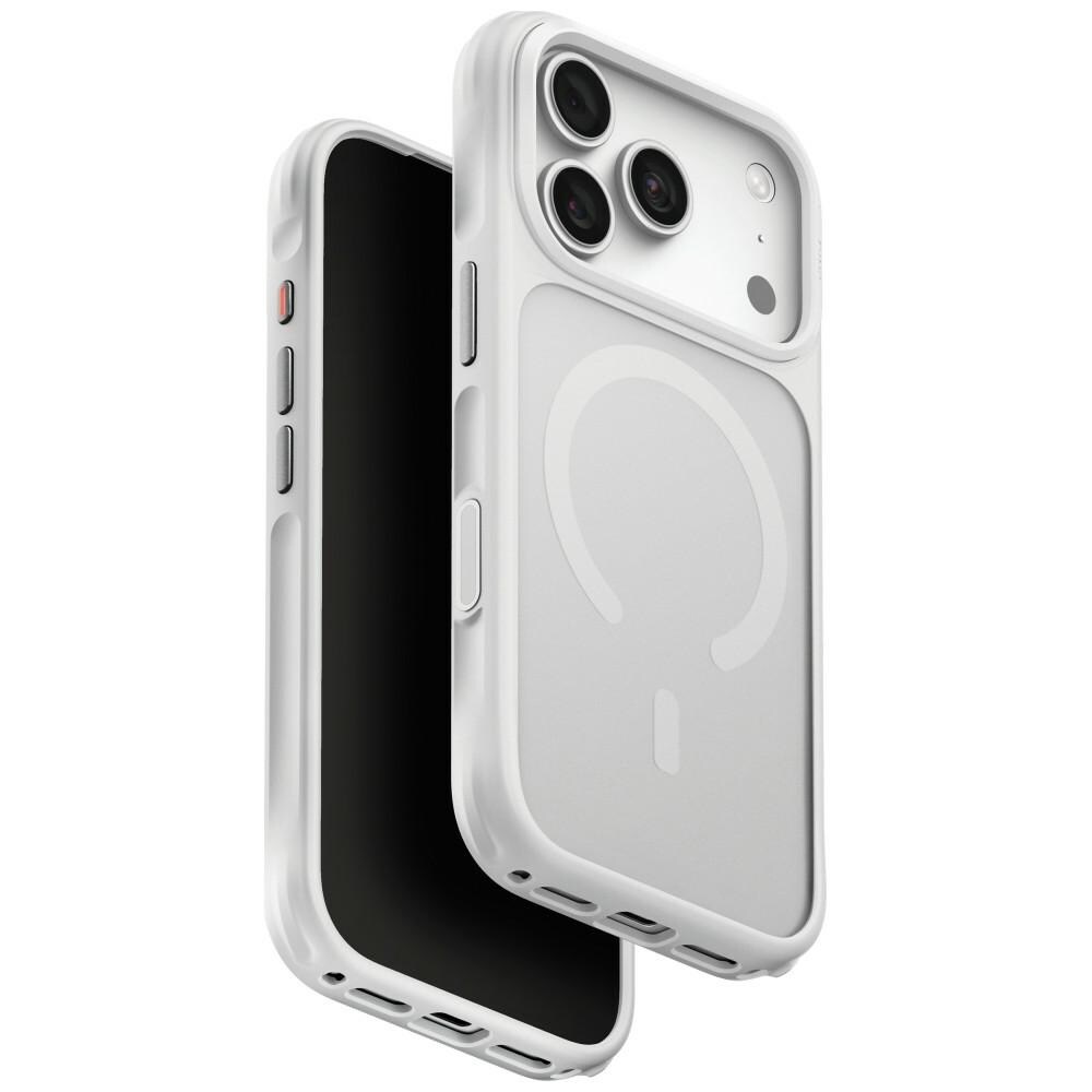 Uniq Veren Magclick-opladningsetui til iPhone 18 Pro / 17 Pro – Hvid