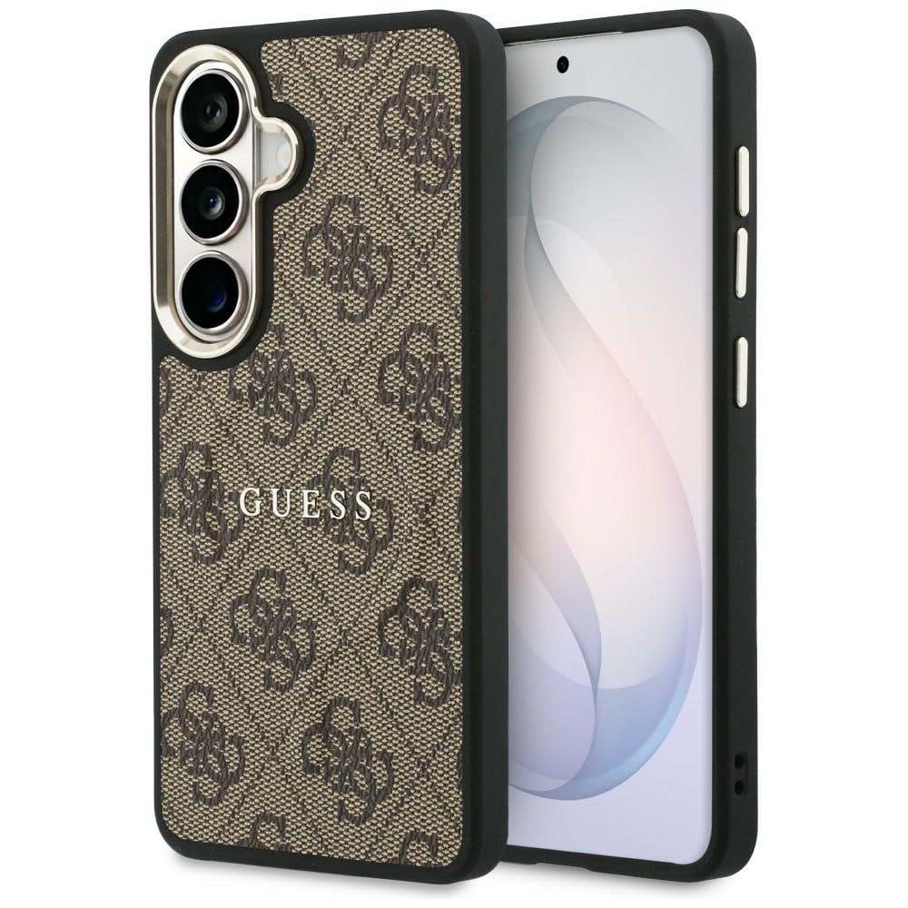 Guess 4G præget ring MagSafe-etui til Samsung Galaxy S26 – brun