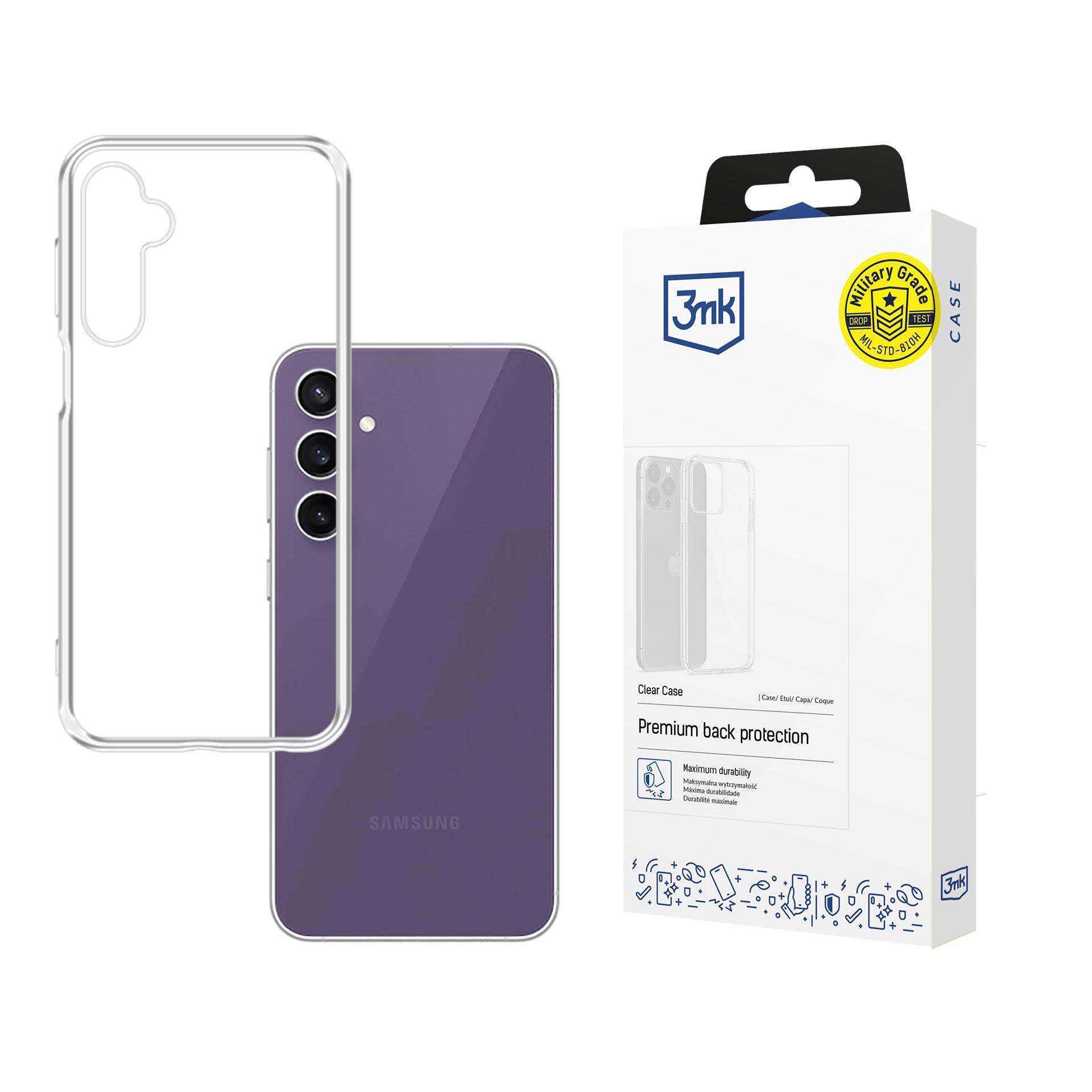 3mk gennemsigtigt cover til Samsung Galaxy S23 FE – gennemsigtigt